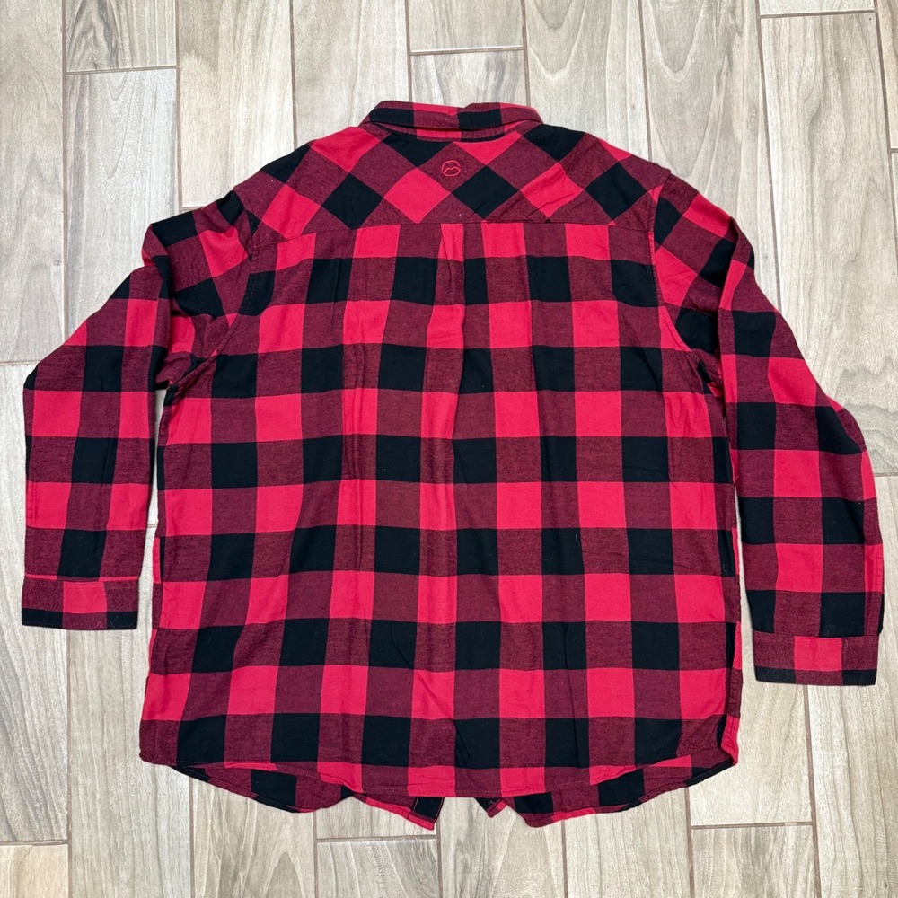 Magellan Outdoors Mens 3XL Red Black Buffalo Plaid Button Down Classic Fit NWT - Picture 11 of 12